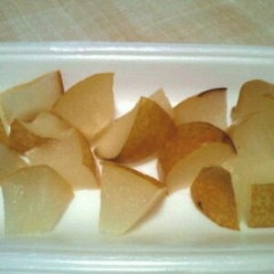 電子レンジで 皮ごと梨のコンポート レシピ 作り方 By Liqueur 楽天レシピ